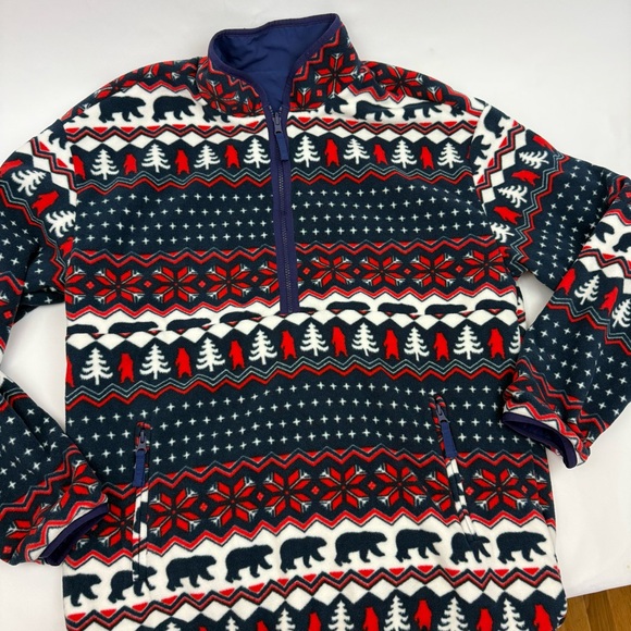 Chubbies The Understatement Reversible Jacket Snap Pullover Fleece Winter Print - Picture 3 of 12